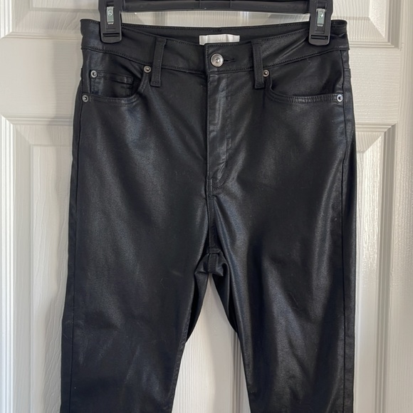 H&M Shiny Black Skinny Pants - Picture 2 of 5